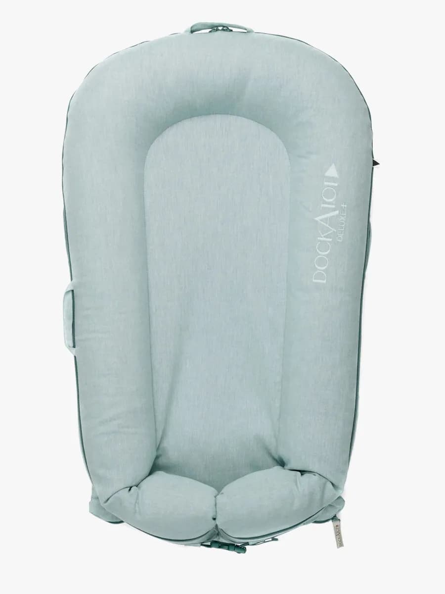 DockATot Deluxe+ Babynest, Marine Chambray
