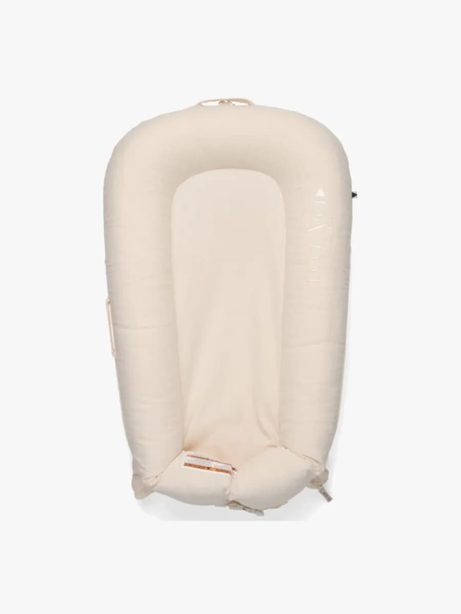 DockATot Deluxe+ Babynest, Sand Chambray