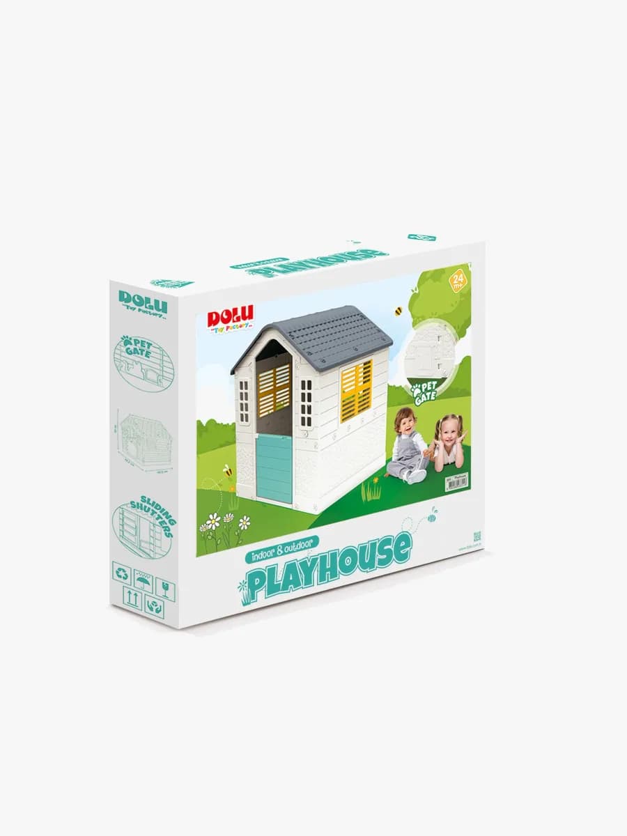 DOLU Lekstuga, Vit/Blå