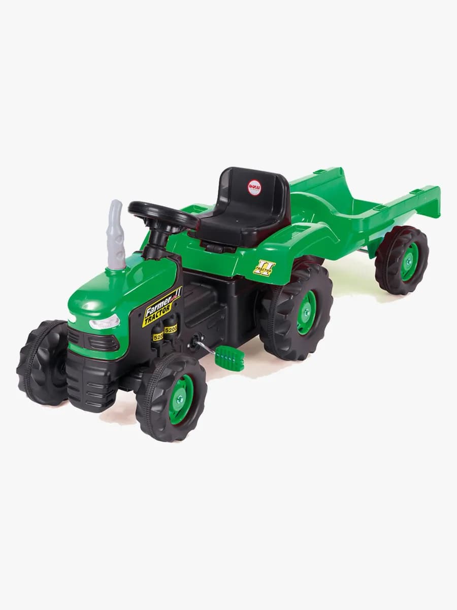 DOLU Tramptraktor med Släp, Grön