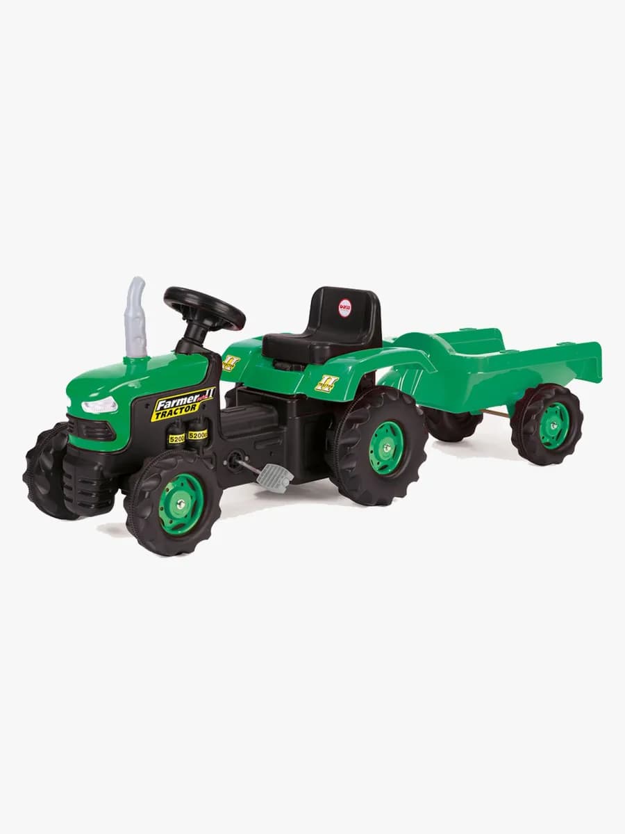 DOLU Tramptraktor med Släp, Grön
