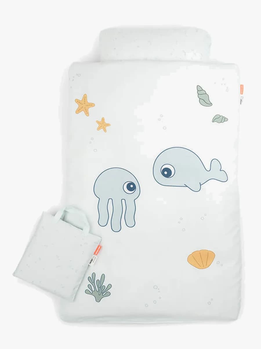 Done By Deer 100x140 Jelly &  Wally Bäddset, Blå