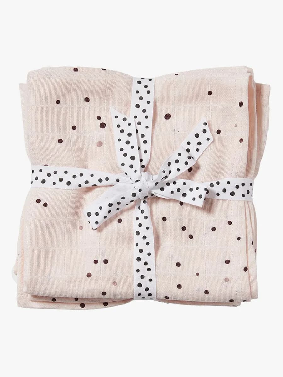 Done By Deer Filt Dreamy Dots 120x120 2-pack, Powder