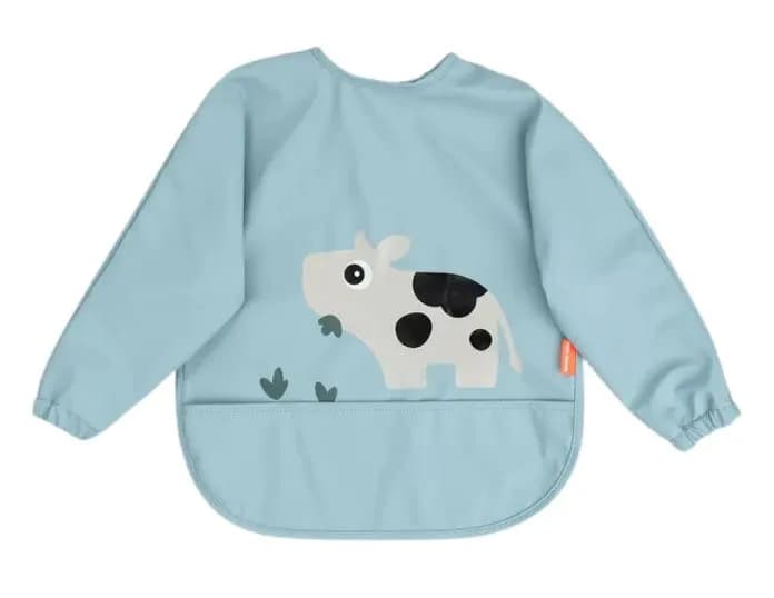 Done By Deer Haklapp med ärm Tiny Farm (Blue)