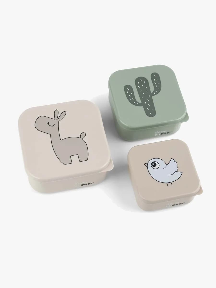 Done By Deer Snackbox Lalee 3-pack, Sand Mix