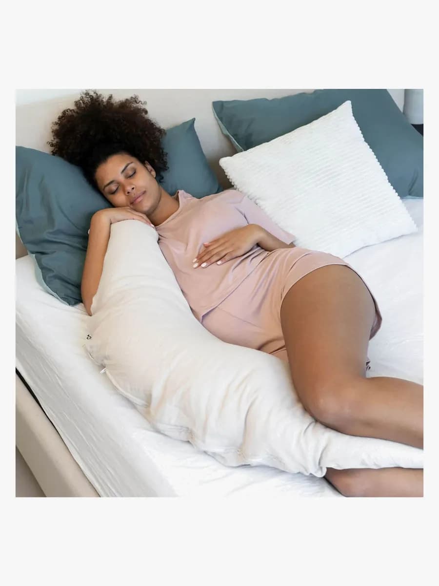 Doomoo Basic Amnings- och Gravidkudde Muslin, Beige - Bäst i test