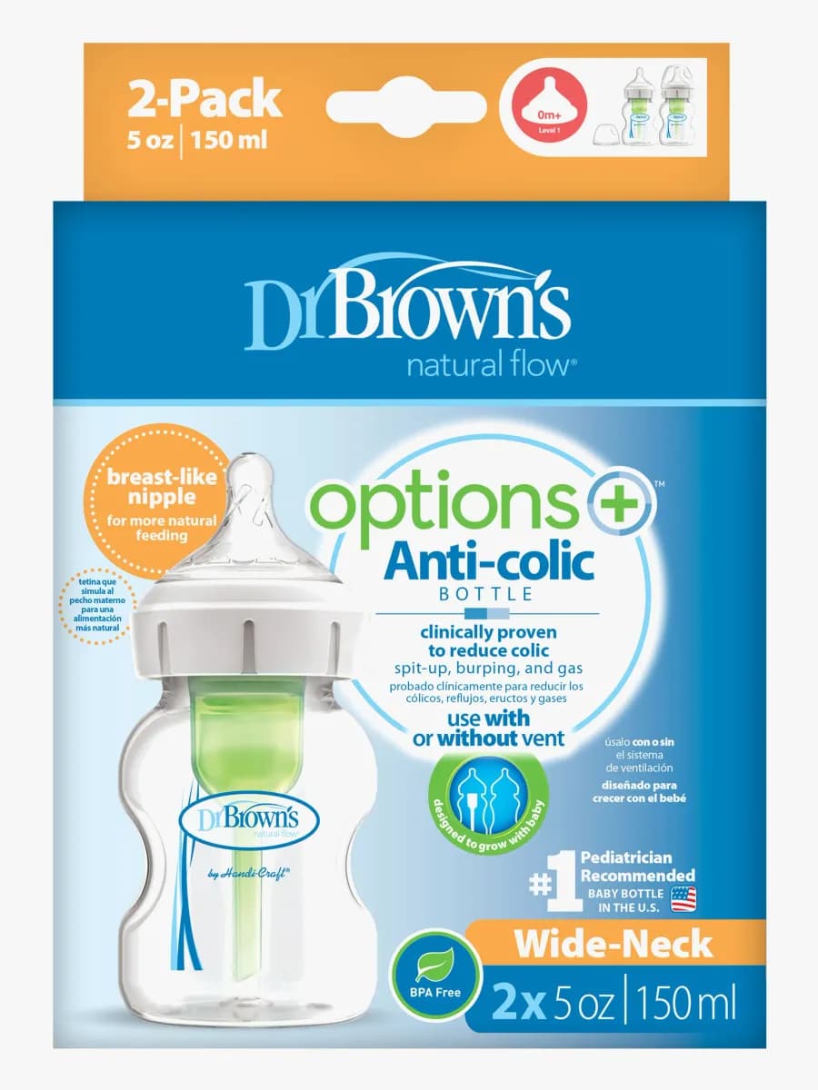 Dr. Brown's Options+ Bred Hals 150ml 2-pack