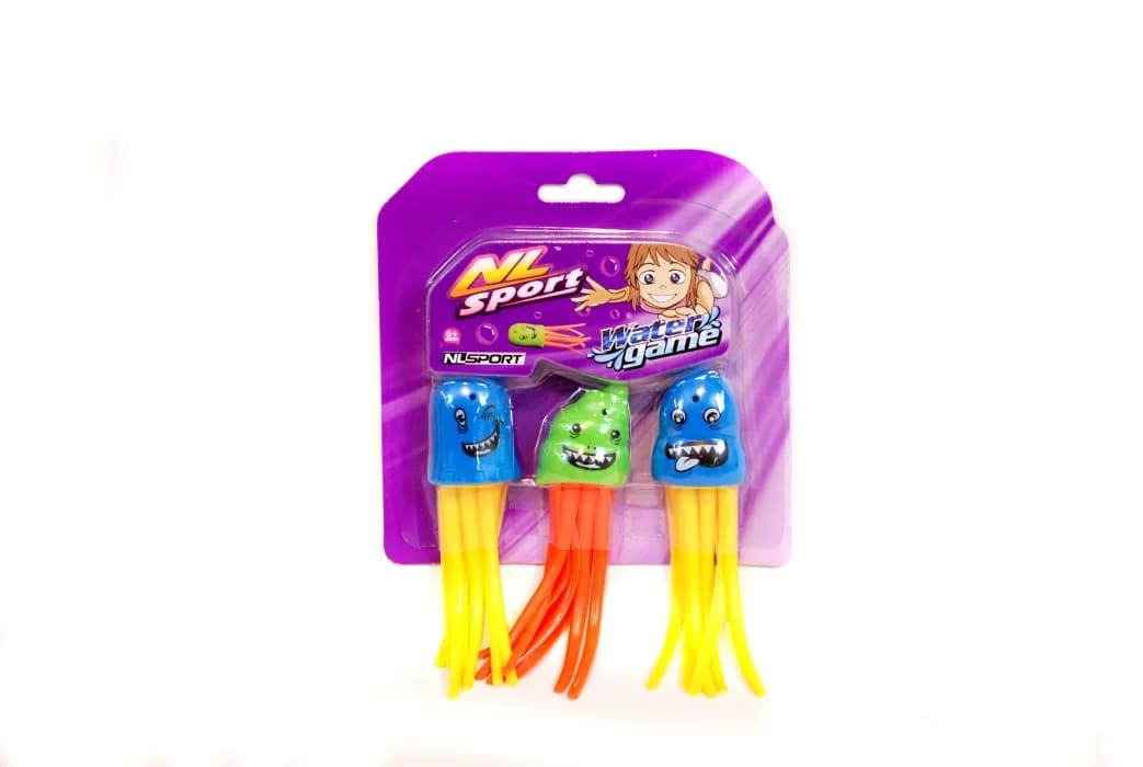 Dykbläckfiskar 12 cm (3-pack)