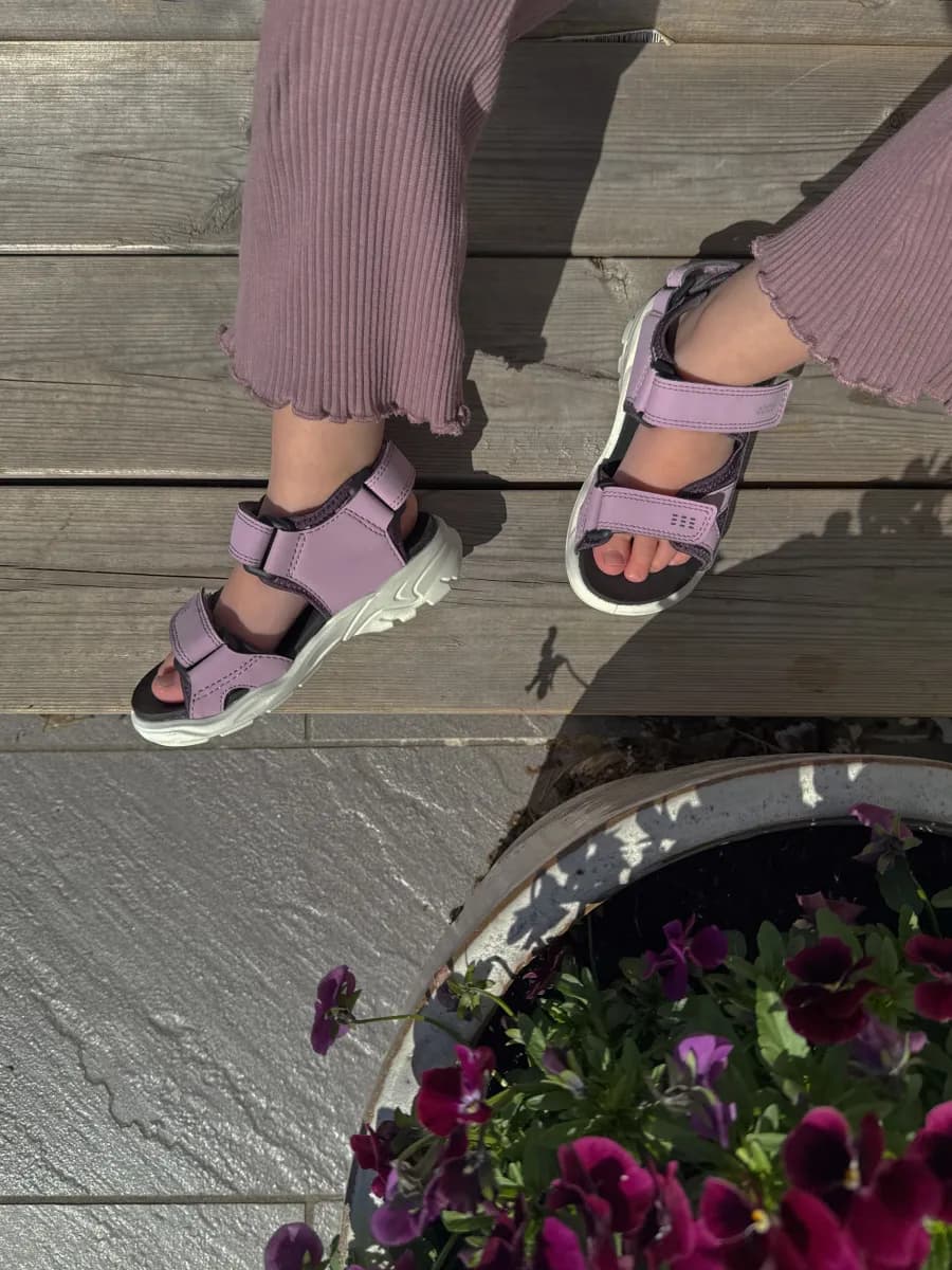 Ecco Biom Raft Sandaler, Lavender Mist/Night Shade, 24