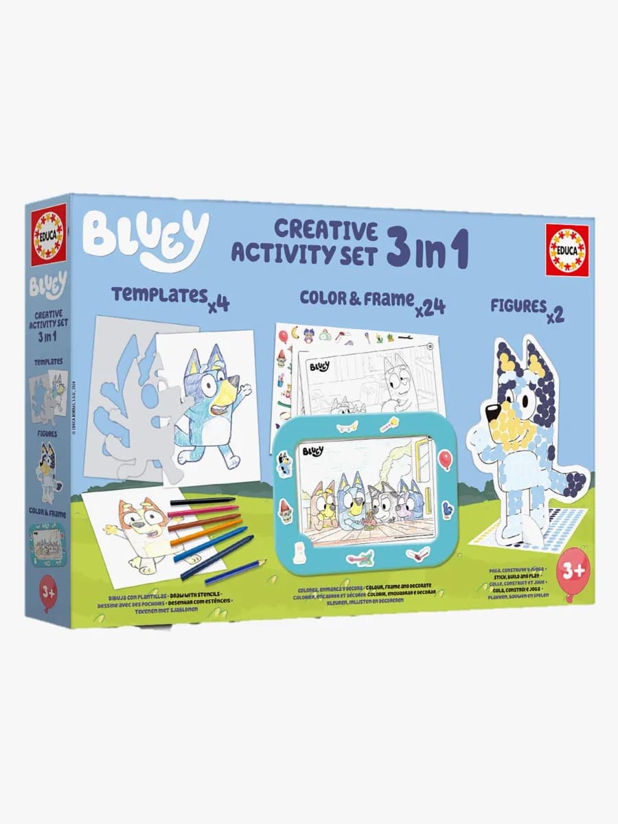 Educa Bluey Kreativt Aktivitetsset 3-i-1