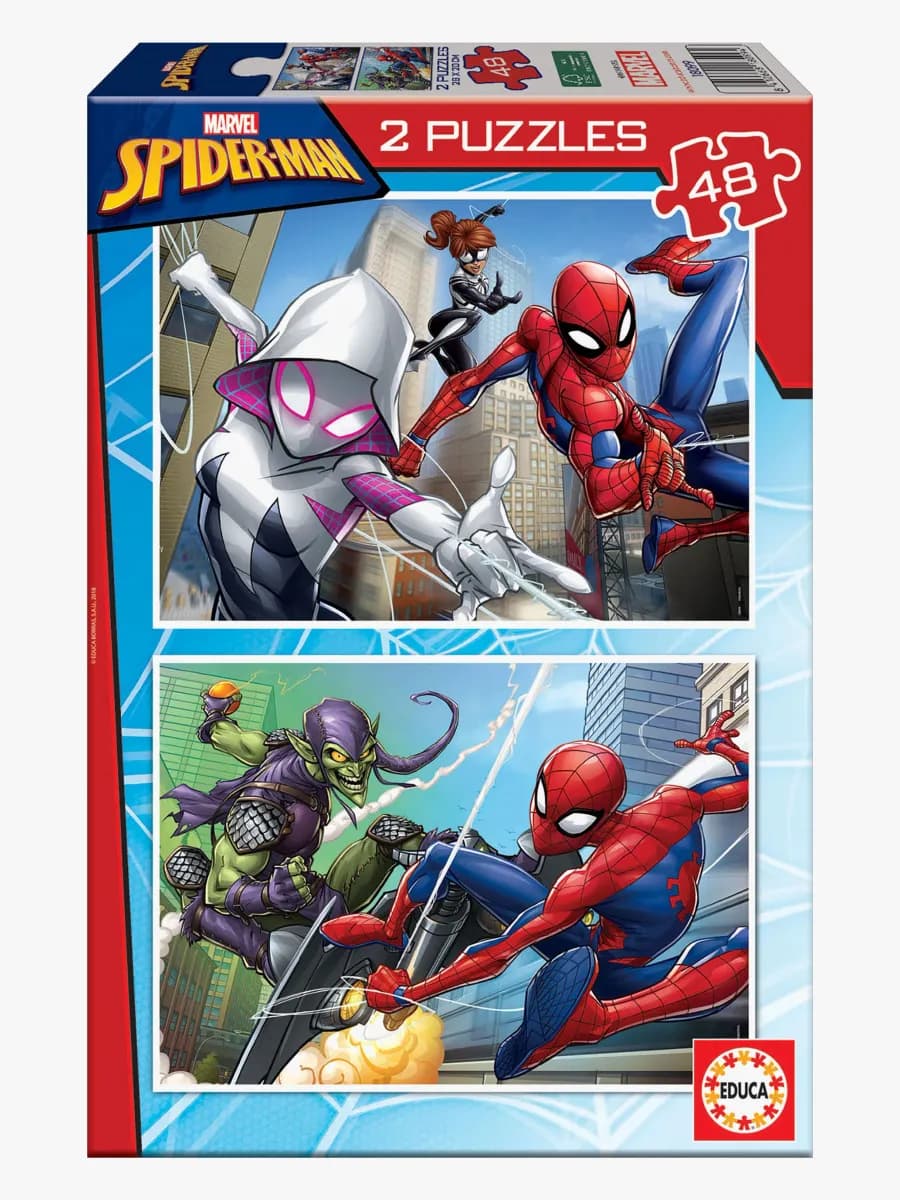 Educa Marvel Spider-Man Pussel 2x48 Bitar