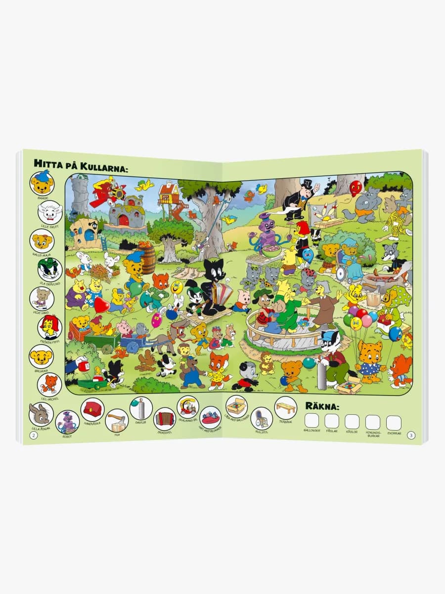 Egmont Kärnan Pysselbok Bamse Leta och Hitta