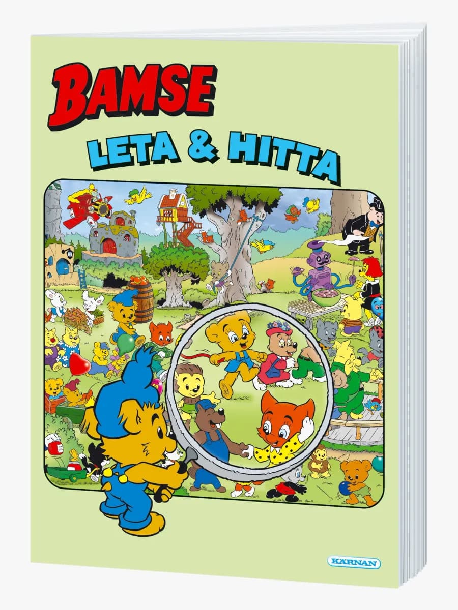 Egmont Kärnan Pysselbok Bamse Leta och Hitta
