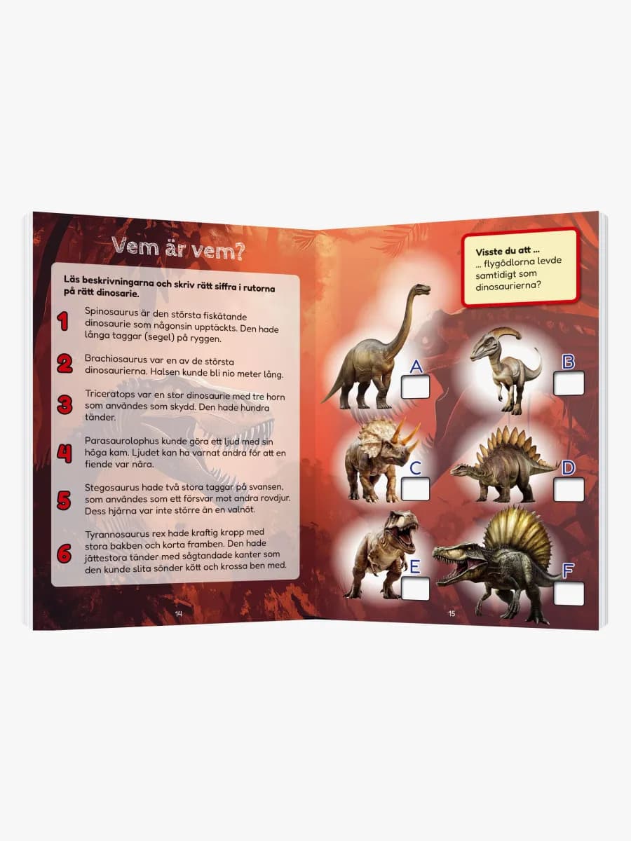 Egmont Kärnan Pysselbok Dinosaurier