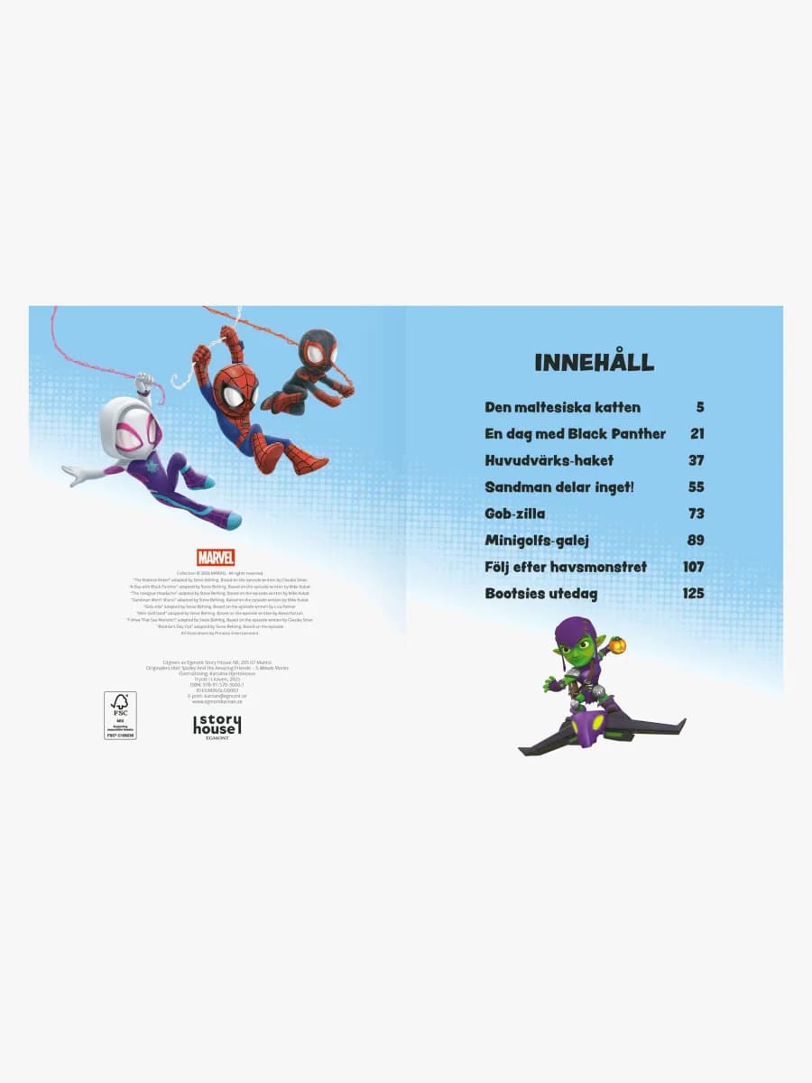Egmont Kärnan Spidey &  His Amazing Friends 5-Minuters Sagor