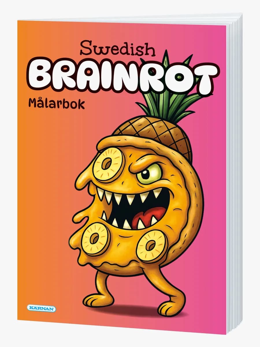 Egmont Kärnan Swedish Brainrot Målarbok