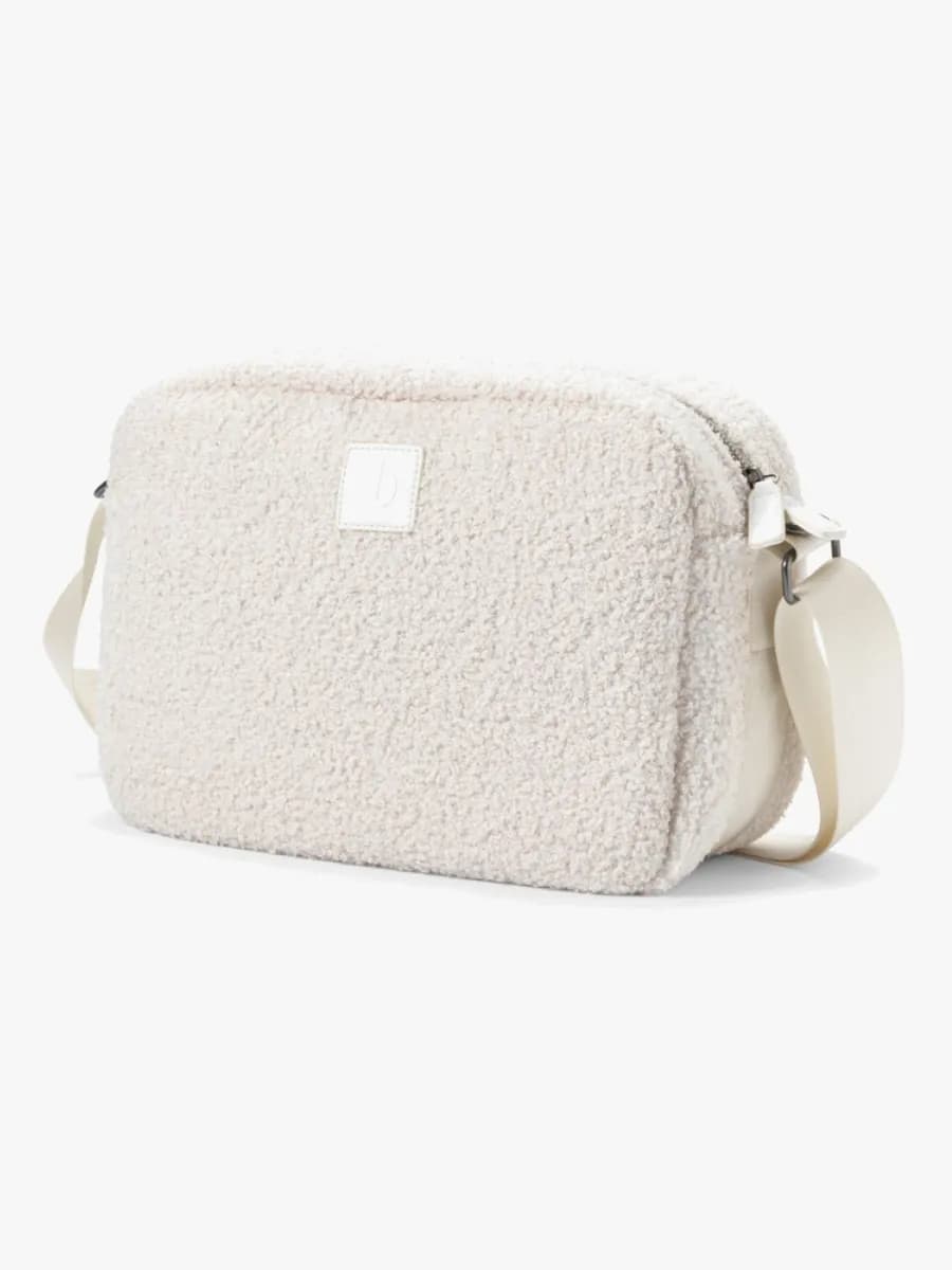 Elodie Cross Body Skötväska, White Bouclé