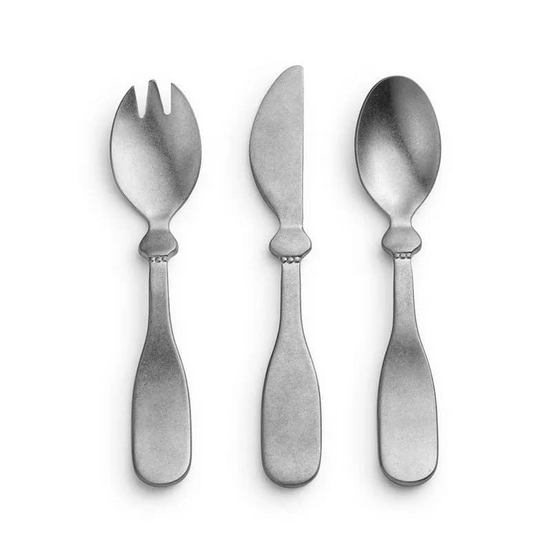 Elodie Details bestick metall 3 delar, antikt silver