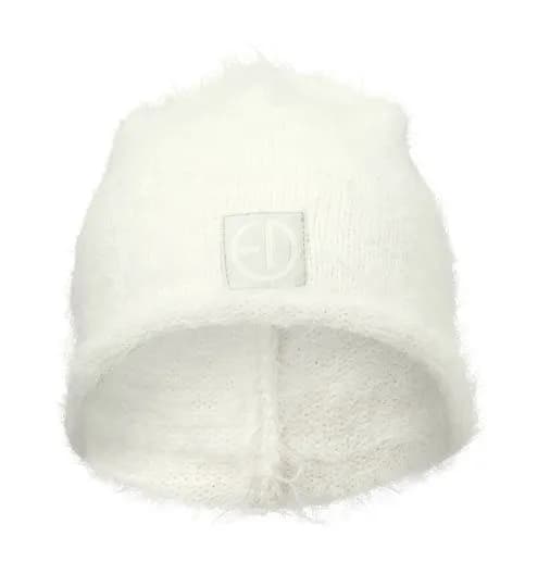 Elodie Details furry knit beanie vanilla white, 6-12 mån