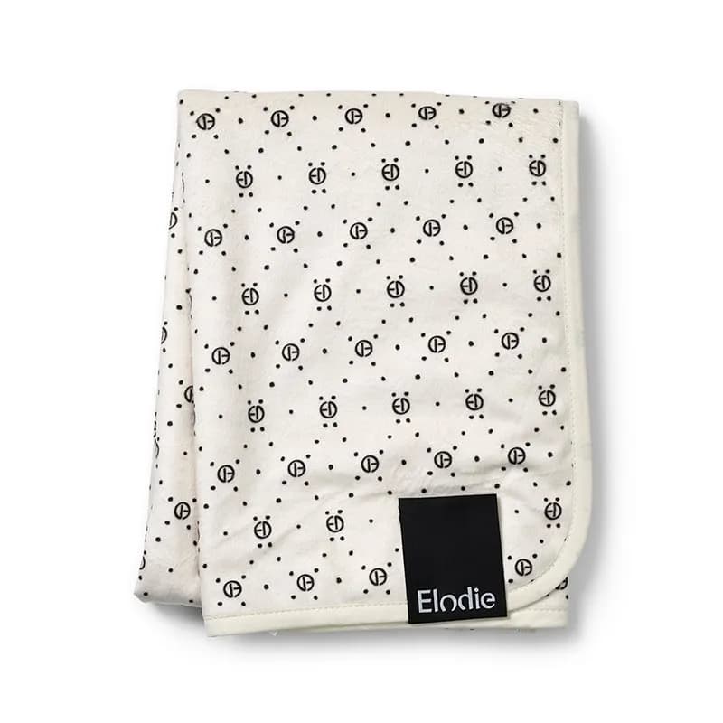 Elodie Details pärlsammetfilt, monogram print