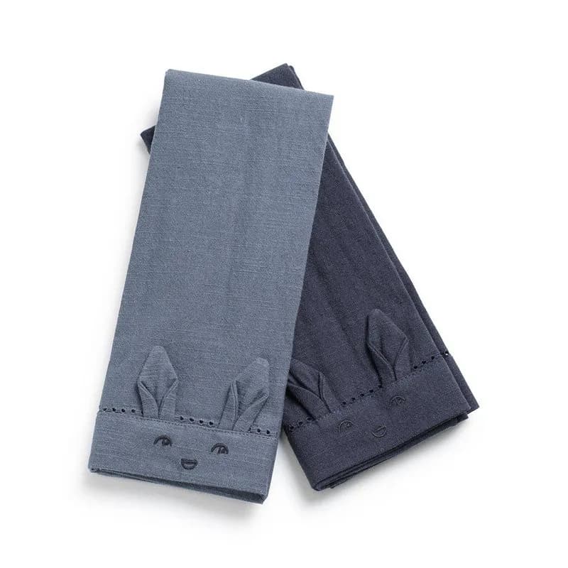 Elodie Details servett bomull 2-pack, tender blue/juniper blue