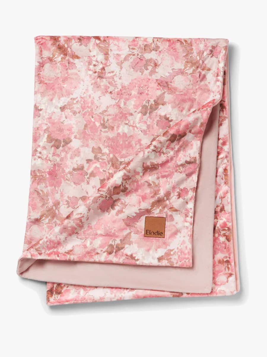 Elodie Pearl Velvet Filt, River Rose