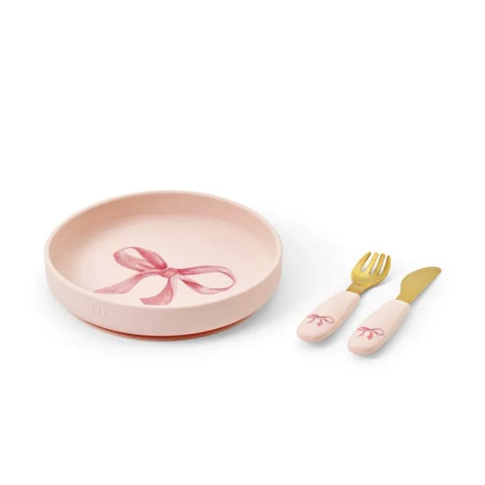 Elodie Tallriksset Silikon (Rosy Bow)