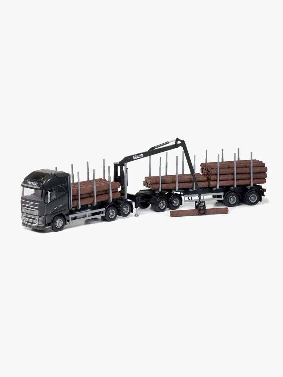 Emek Volvo FH/750 Timmerbil m kran, svart