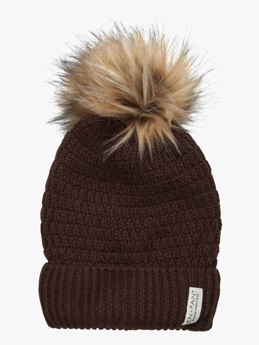 EN FANT Mössa Ullmix, Coffee Bean, 50