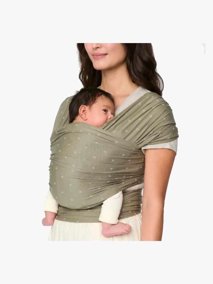 Ergobaby Aura Wrap Knit Bärsjal, Olive Diamonds - Bäst i test