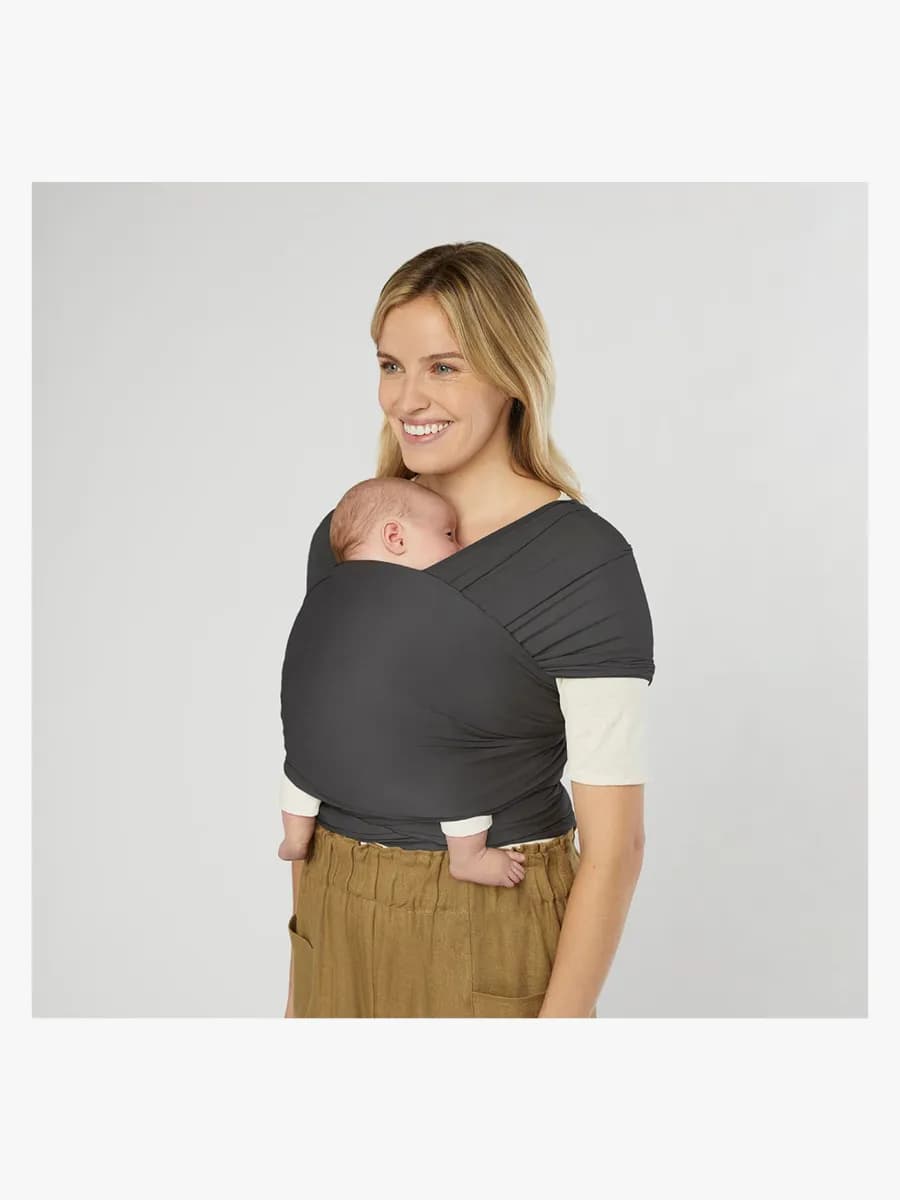 Ergobaby Aura Wrap Knit Bärsjal, Soft Black - Bäst i test
