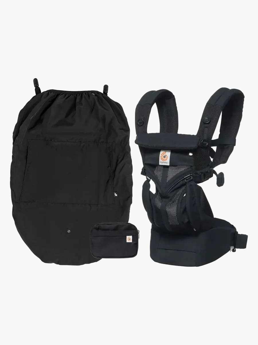 Ergobaby Omni 360 Cool Air Bärsele inkl. Regnskydd, Svart