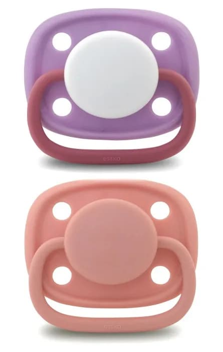 Esska Knoppa Napp Latex 2-pack 4-36 mån (Rosa/Lila)
