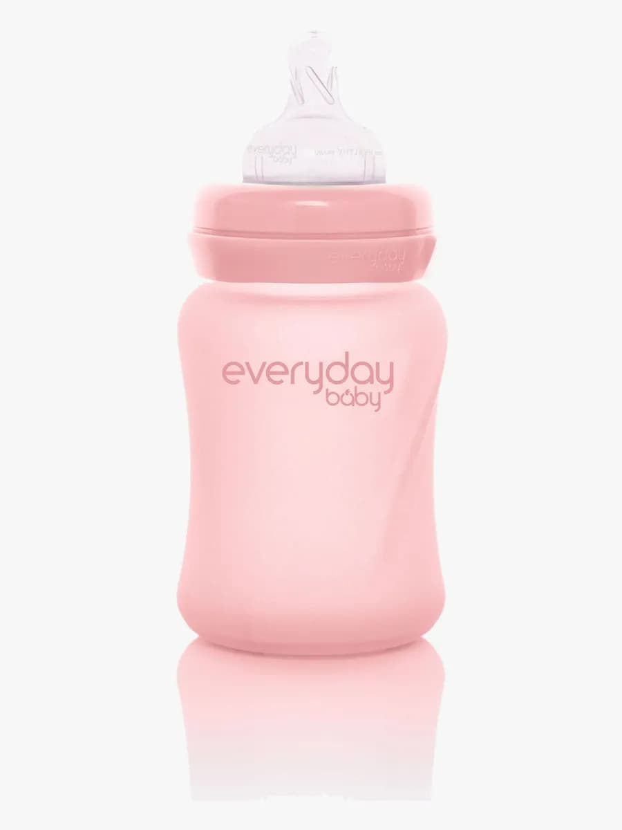 Everyday Baby Nappflaska Glas 150 ml, Ljusrosa
