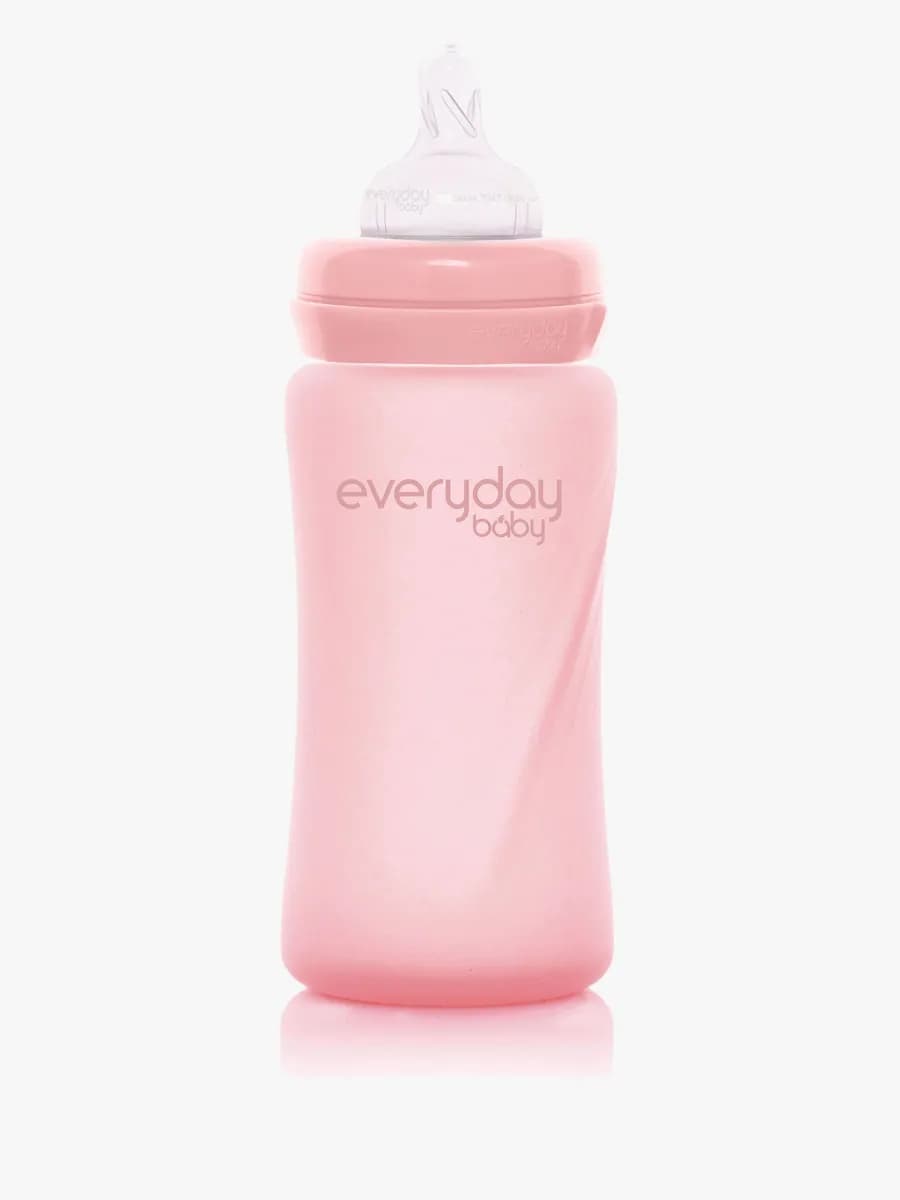 Everyday Baby Nappflaska Glas 240 ml, Ljusrosa