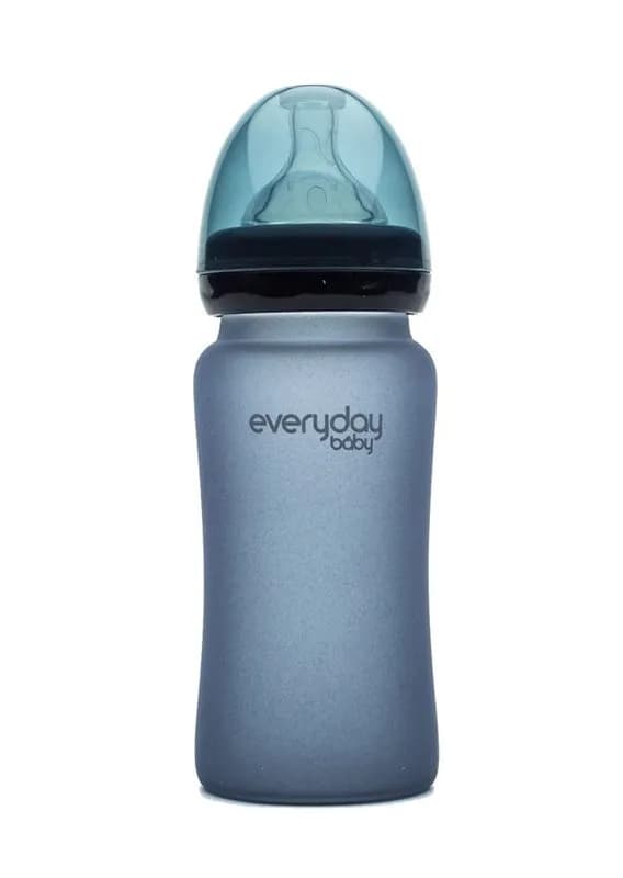 Everyday Baby nappflaska med värmeind 240 ml, blåbär