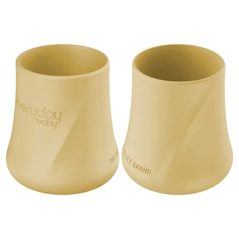 Everyday Baby silikonmugg 2-p, soft yellow