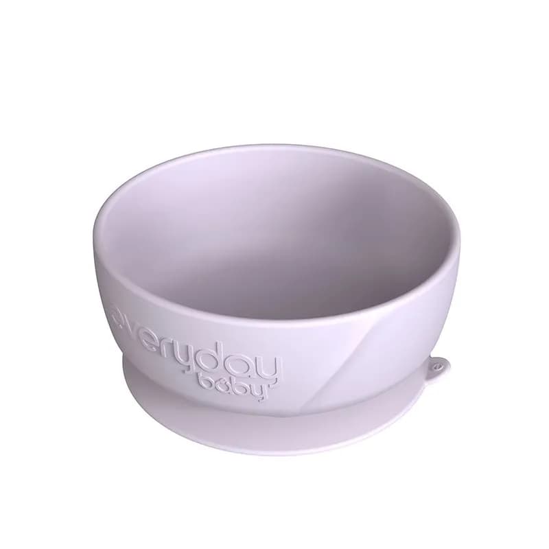 Everyday Baby silikonskål med sugfunktion, light lavender