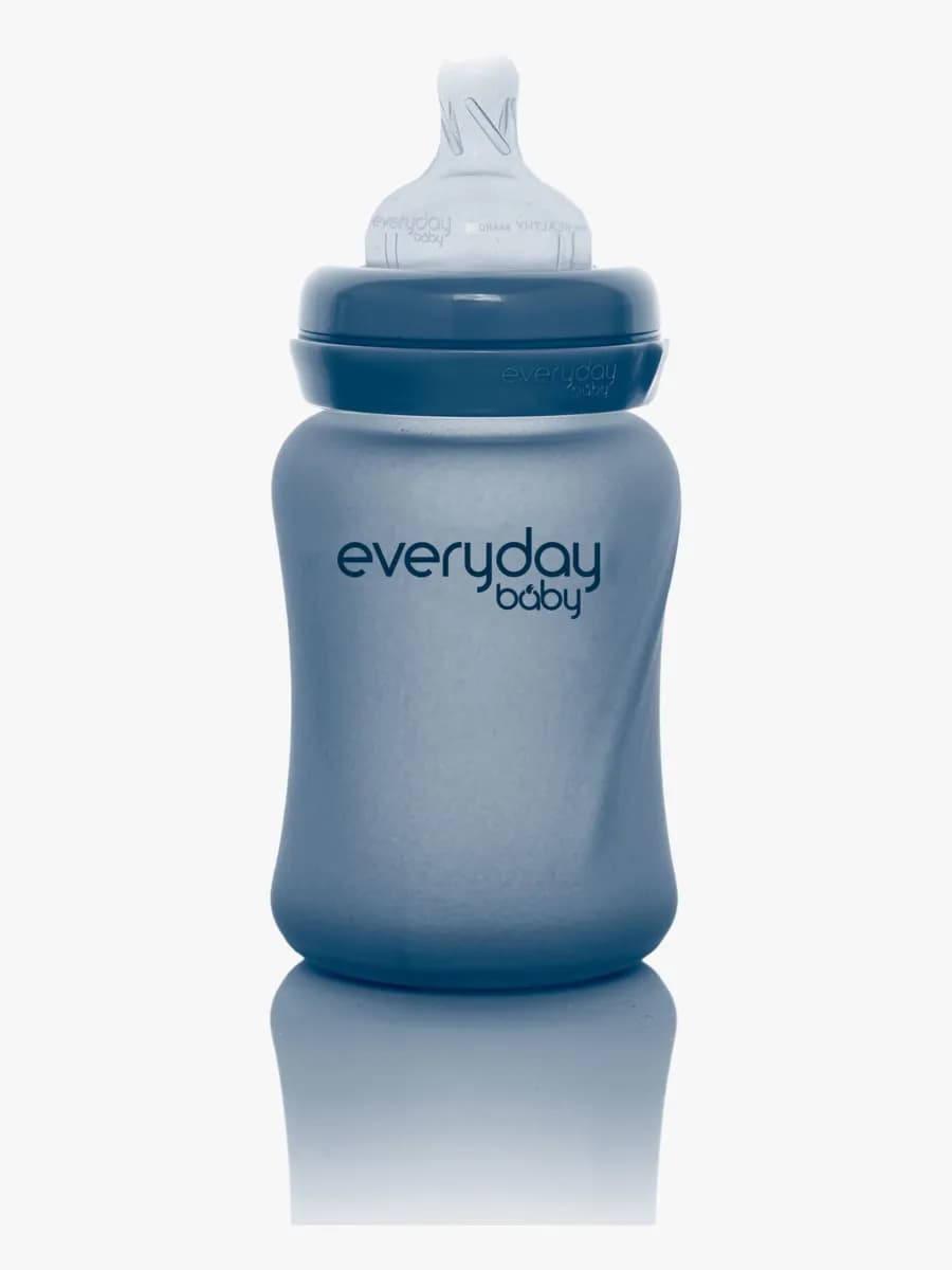 Everyday Baby Värmeindikerande Nappflaska Glas 150 ml Blåbär