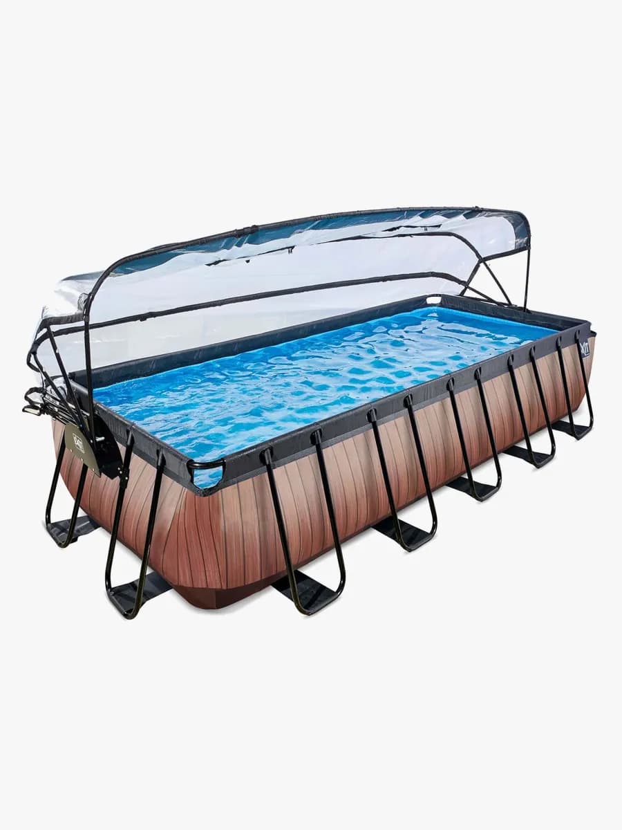 EXIT Poolset med Kupol 540x250x100 cm, Trä