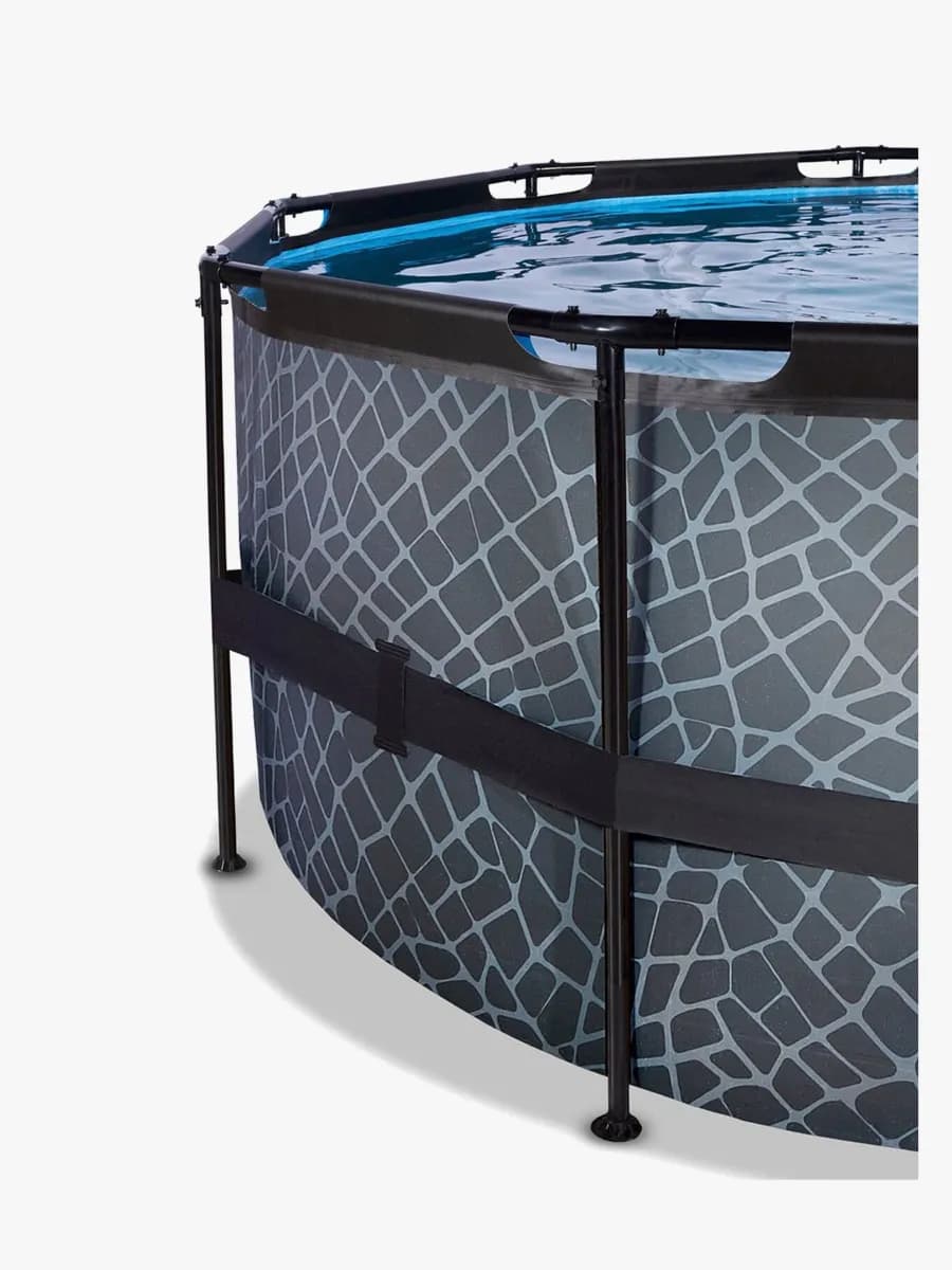 EXIT Stone Poolset 488x122 cm, Grå