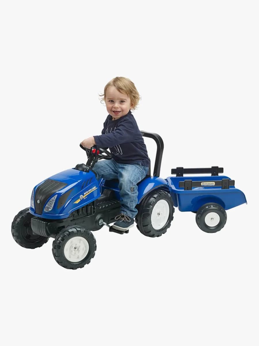 Falk New Holland T6 Traktor med Släpvagn