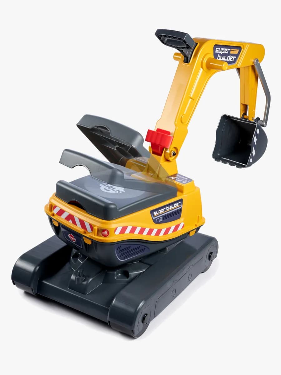 Falk Ride-on Grävmaskin Super Builder, Gul