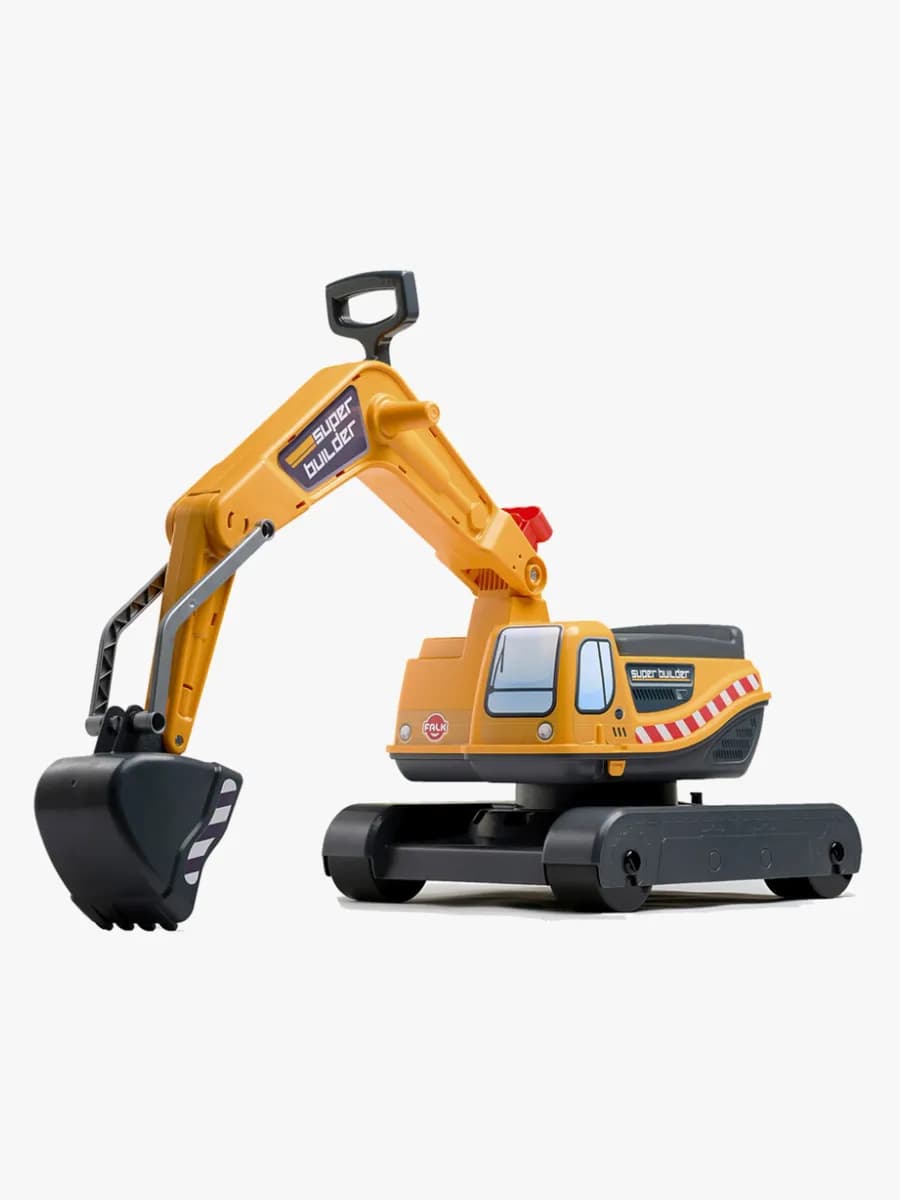 Falk Ride-on Grävmaskin Super Builder, Gul