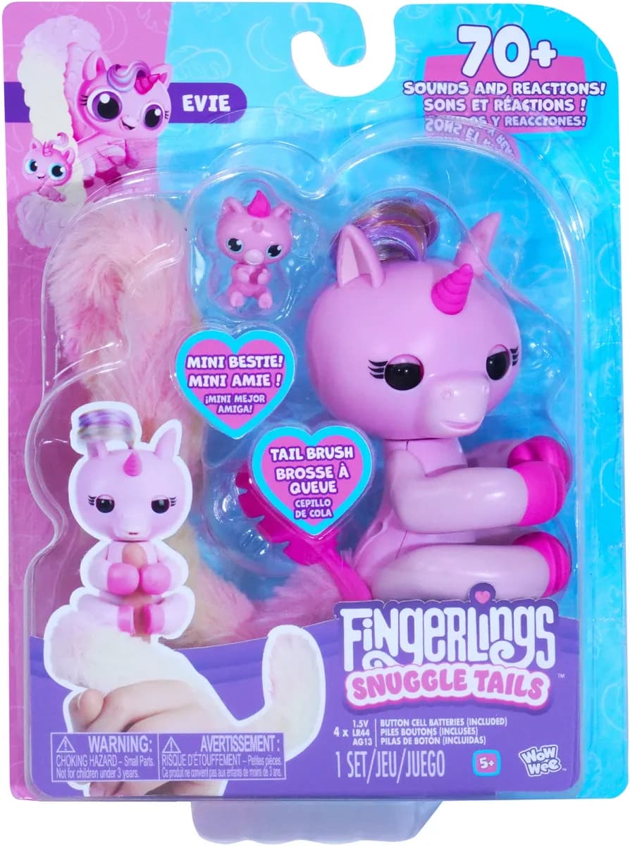 Fingerlings Gosedjur Snuggle Tails Enhörning