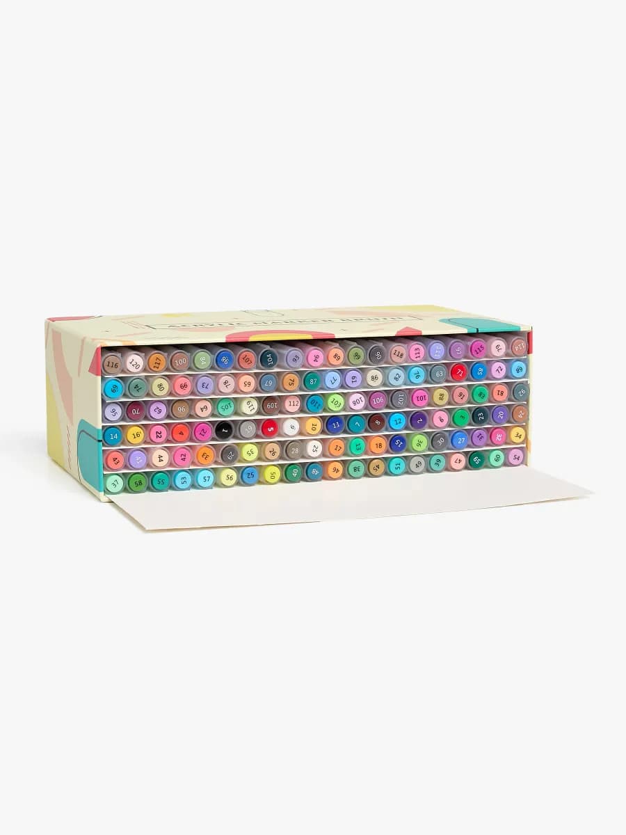 Fippla Akrylpennor 120-Pack