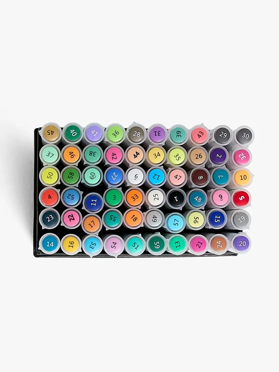 Fippla Akrylpennor 60-Pack