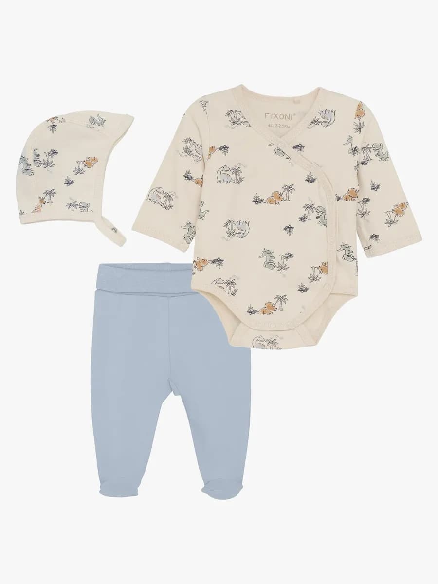 Fixoni Prematur Pyjamasset Stl 44, Blå