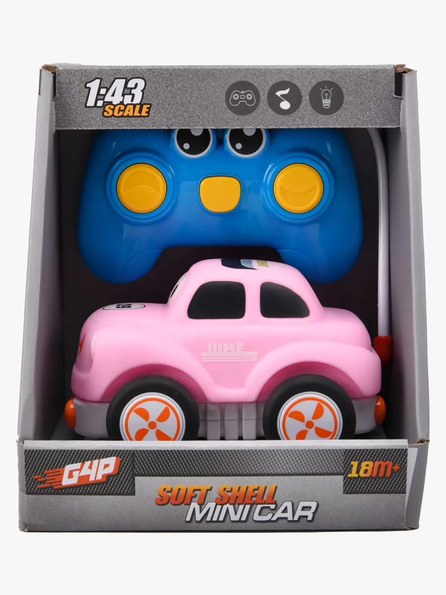 G4P Radiostyrd Bil Soft Shell Mini 1:43, Rosa