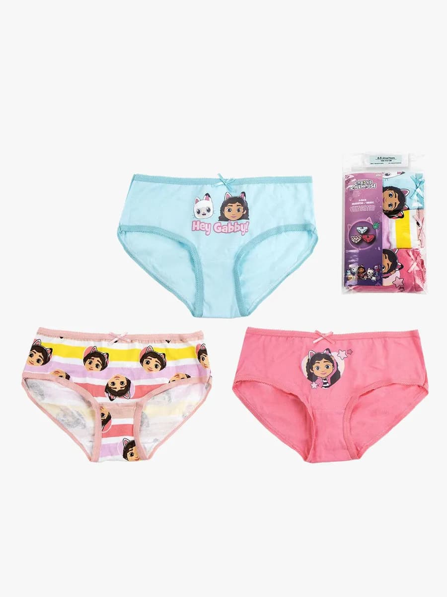 Gabby's Dollhouse Trosor 3-Pack, 6-8 år